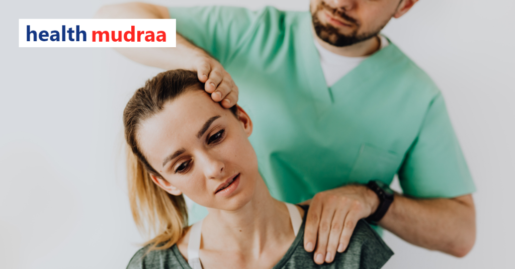 Expert Physio treating female patient for neck pain